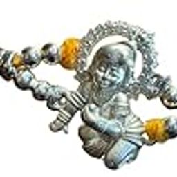 HANDZY Silver Rakhi for Brother | Om Sutra Design |Silver Rakhi with Pearls & Zircon | Traditional Raksha Bandhan Gift-image-42