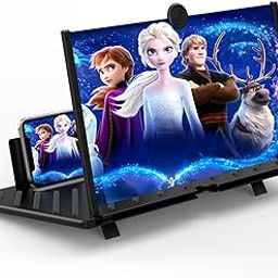 20" Screen Magnifier –3D HD Mobile Phone Magnifier Projector Screen for Movies, Videos, and Gaming–Foldable Phone Stand with Screen Amplifier–Supports All Smartphones (Black-20inch)-14