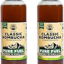 Peepal Farm Products Farm Handcrafted Classic Kombucha Black Tea Liquid, Pack Of 2(500Ml Each) Contains B12 Naturally,1400 Grams-30