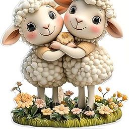 2D Sheep Decor Decorative Tabletop Ornament for Shelf Dining Room Countertop Style A | Home & Garden | Yard, Garden & Outdoor Living | Garden D?©Cor | Statues & Lawn Ornaments-image-24