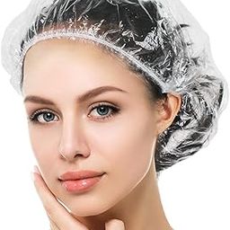 ERZA Disposable Shower Caps, Thick Clear Waterproof Shower Hair Cap, Bath & Bathing Accessories for Women, Men, Home, Hotel, Spa & Travel Essentials, Transparent, Pack of 20-image-69