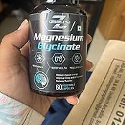 Magnesium Glycinate Double Strength Bisglycinate with Vitamin B6 & Oxide High Absorption Formula Supports Muscle & Nerve Health 60 Veg Capsules (Pack 1)-16