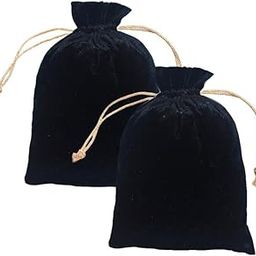 DLC set of 2 Velvet Potli Bags for Return Gifts, inch pouch for Wedding gifts, Women Jwellery Handbag-image-5