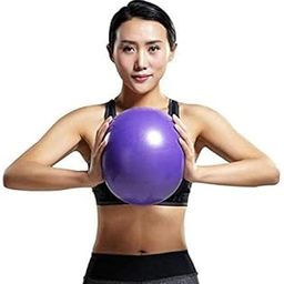 FASTUNBOX (LABEL) Mini Exercise Yoga Gym Ball, Physical Therapy, Stability, Stretching, Core Training Exercise (25 C.M, Purple Color)-image-50