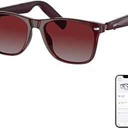 Bluetooth Sunglasses for Men/Women, AI Translator, 11H Battery Life, Polarized Lens, UV Protection, Voice Control, Built-in Mic & Speakers, Smart Eyewear for Gaming Meeting Travel-image-98