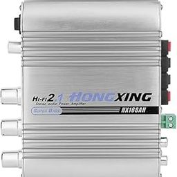 Car Audio Amplifier 12V 2.0 + Heavy Bass Hi-Fi 2.1 Channel Stereo Audio Mini AMP-image-57