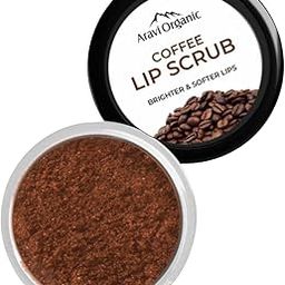 Aravi Organic Coffee Lip Scrub For Brightening Dark Lips With Caffeine, Shea Butter & Cocoa Butter - For Dark,Chapped & Pigmented Lips - For Men and Women - 15 gm-image-20