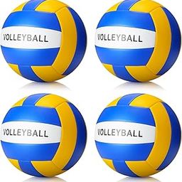 4 Pcs Official Size 5 Volleyball Waterproof Indoor Outdoor Volleyball Soft Training Volley Ball for Beginner Teenager Adult Beach Game Pool Gym Game-image-20