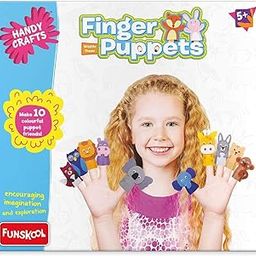 Funskool Handycrafts Finger Puppets, Puppet Maker, Felt Crafts, Art and Craft kit, Ages 8 Years and Above, Multicolour-25