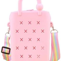 2xBeach Hole Bag Simple Lightweight Casual Top Handle for Dating Swimming Pool pink Clothing, Shoes & Accessories Womens Handbags & Bags-image-28
