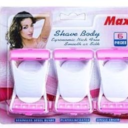 URM Women's Disposable Razor Set, 6 Blades, Bikini Trimmer-image-1