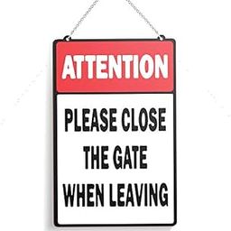 100yellow® Attention Please Close The Door Wall Hanging | Multicolor | 11x7 Inches-image-50
