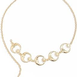 Belts for Women and Girls Stylish Kamarbandh Kamar Chain Waist Belt for Dresses Jeans Saree (16744kb)(Golden)-image-53