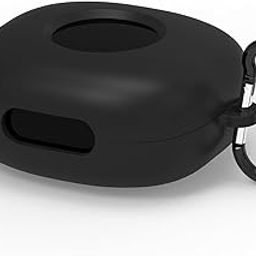 Geekria Silicone Case Cover Compatible with Soundcore Sport X20 True Wireless Earbuds, Protective Earphones Case Cover with Keychain Hook, Charging Port Accessible (Black)-image-18