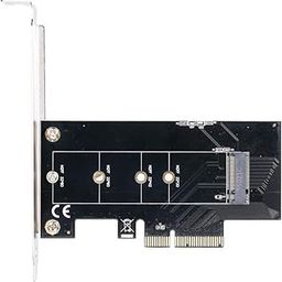 Ubervia External Hard Disks - M2 M Key NGFF SSD to PCIE 4X Adapter Card Converter M2 to Pcie for M2 PCIE SSD NGFF SSD 2230 2242 2260 2280-32