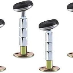 Wailicop Adjustable Threaded Bed Frame Anti-Shake Protectors Tool for Bed, Bedside Headboard Stoppers Anti Shake Telescopic Support Stabilizer 4 Pcs (XL About(80-118Mm))-image-77