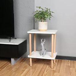 Coffee Table,Beautiful Wooden Antique, Bedside Table for Living Room Engineered Wood Bedside Table Engineered Wood Bedside Table (Finish Color - White, DIY(Do-It-Yourself))-image-17