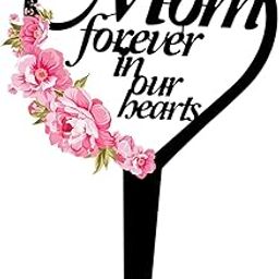 CLUB BOLLYWOOD® Cemetery Grave Sign Marker Lawn Yard Heart Memorial Remembrance Plaque Stake with Flower | Home D?©cor | Plaques & Signs| Plaques & Signs|1 Memorial Remembrance Plaque Stake-image-46