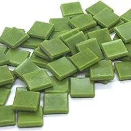 Sai Mosaic Art Coral Forest Green HK140 Glass Mosaic 15x15mm tiles 100 gm pack-image-21