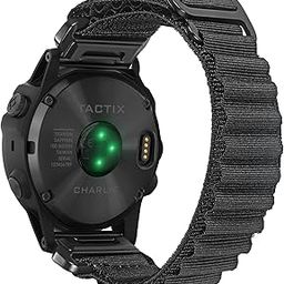Compatible With Garmin, Rugged Woven Nylon Sport Band with G-hook Watch Band For fēnix/Forerunner/Vivoactive/Approach/MARQ/quatix/D2 Series Tough Replacement Band For Men-picture-19