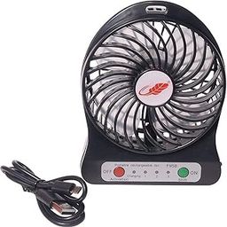 SEAHAVEN Portable Mini USB Fan 3-Level Speed Adjustable Electric Cooling Desktop Fan with Rechargeable Battery-13