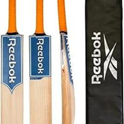 REEBOK Blast Pro (Leather Bat +) SH English Willow Cricket Bat for 15+ Yrs (1080-1110 g) Bat Grip and Sticker May Vary Based on Availability-image-64