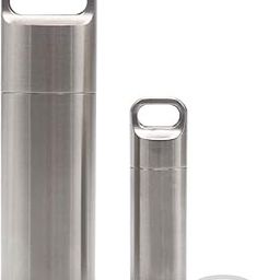 HRX Package Waterproof Stainless Steel Pill Case Keychain, Durable Travel Pill Box Bottle Holder Tough for Man Purse Pocket Outdoor EDC Tool Kit-image-50