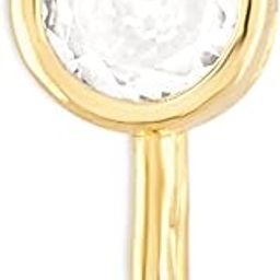 Gold Tone Cubic Zirconia Embellished Contemporary Brass Clip On Nose Pin For Women-ZPFK17182-image-46