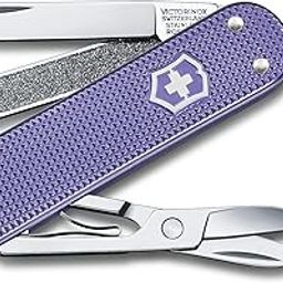 Victorinox Swiss Army Knife - FRESH. STYLISH. COLORFUL SWISS CLASSICS - 5 Function, Multitool with a Pair of Scissors in Alox Scales - Electric Lavender, 58 mm-14