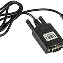 MESHIV USB to RS-232 Serial Adapter, RS232 DB9 Converter, Black, C/USBRS232/BADC/1-32