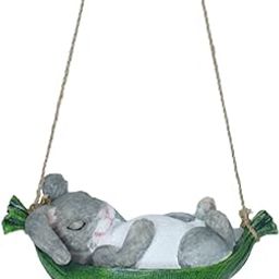 Wonderland Swing Simulation Cute Resin Rabbit Outdoor Garden Statue Landscape Hanging Decoration, Creative Home Animal Statue Gifts-image-21