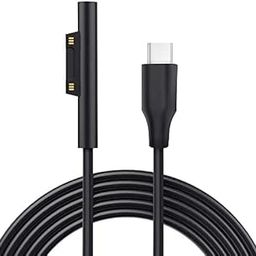 USB-C Charging Cable for Surface Laptop & Surface Pro (45W 15V/3A) - Compatible with Surface Pro 7, Go 2, Pro 6/5/4/3, and Laptop 1/2/3-16
