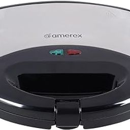 Amerex Sandwich Maker | Standard Size | Smart LED Indicator | Non-stick-BPA & PFOA Free |1 year warranty | Regular Bread Size for 2 Slices | 700 Watt-16