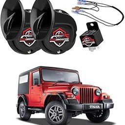 AUTOINNOVATION 12V Snail Electric Car Horn - Ultra Loud Air Horns for Scooters, Bikes, Trucks, and Vans (Pack of 2)-image-64