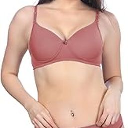Comfortable Full Coverage Padded Bra and Mid-Rise Panty Combo Pack, Soft, Elegant, and Supportive Lingerie Set for Everyday Wear-image-23