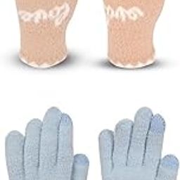 Women's Touchscreen Winter Woollen Pack of 2 Pairs Gloves For Cold Weather (SGD-11501152) (Multicolor, Free Size)-image-99