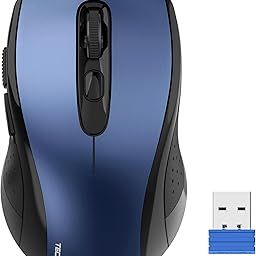 TECKNET Wireless Mouse for Laptop, 2.4G Wireless Computer Mouse, 5-Level Adjustable 4800 DPI, Silent Mouse with Receiver & 6 Buttons, 18 Months Battery Life, USB Portable Mouse for Mac, Chromebook-image-54