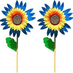 LOOM TREE® 2 Pieces Sunflower Garden Stake Spring Autumn Outdoor Decorative for Pathway Color C | Home D?©cor | Floral D?©cor-image-66