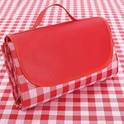 Nexiva Waterproof Picnic Blanket 80"x57", Sandproof Beach Mat for Travel, Hiking, Camping, Park, Indoor Outdoor Use Foldable with Carry Handle, Soft Red Plaid Design-image-10