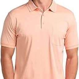 arrow Men's Solid Regular Fit Polo Shirt (8905951422999_Peach-picture-4