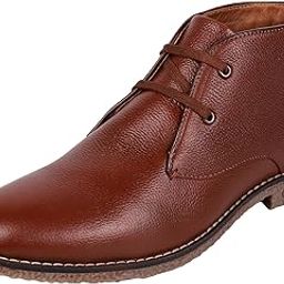 metro Men's Lace Up Closure Boots with Mid Heel-picture-29