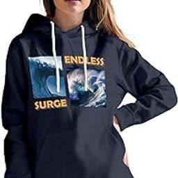Women's Hoodie | Cotton Rich | Globally Certified Fabric | Super Soft & Warm | Colors Dont Fade | Relaxed Fit | Endless Surge Design-image-80