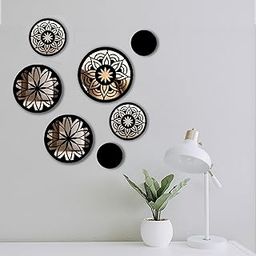 VAH- Kya Bat Hai !! 7 Pcs Mirror for Wall Decor, Glass Wall Decor, Wall Mirror Stickers Square, Mirrors Decor, Home Mirror for Wall Stickers for Living Room-11