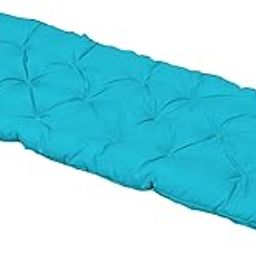 Bench Swing Chair Cushion Seat Pad Garden Furniture Indoor Outdoor Decorate Light Blue 120X50Cm | Yard, Garden & Outdoor Living | Patio & Garden Furniture | Cushions & Pads-image-29