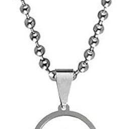 Astrology Lovers Aquarius Sign logo zodiac Symbol Silver Stainless Steel Pendant Necklace Chain For Men And Women LC414-image-45