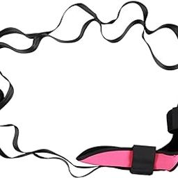 LOOM TREE Foot and Calf Stretcher 7 Loops Yoga Stretching Strap for Thigh Leg Ligament Pink | 1 Yoga Stretching Strap | Material ~ Nylon | Color ~ Pink-image-10