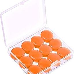 Soft Reusable Moldable Silicone Noise Cancelling Earplugs, Sound Blocking,Earplugs with Case for Swimming, Concert (Orange (6 Pair))-picture-13