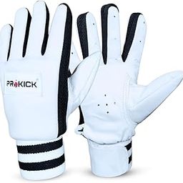 Prokick Inflare Indoor Cricket Batting Gloves Suitable for Both Right-Hand and Left-Hand Batsmen|Leather Palm,Nylon Stitching,Elastic Towel Wristband|Batting Gloves for Indoor Cricket - Mens/Adult-14