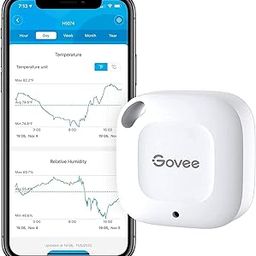 Govee Bluetooth Thermometer, Hygrometer, Mini Accurate Humidity and Temperature Sensor with Data Storage Export for iOS/Android for House Wine Living Room Baby Room-5