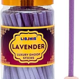 LIBJHIB® Lavender Luxury Dhoop Sticks 200 Grams - Luxury Scented Dhoop Sticks for Religious Use, Meditation, Aromatherapy, and Relaxation - Calming Fragrance.-image-83
